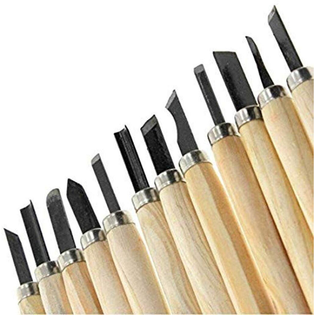 Diy Crafts Design No  4, Pack Of 12 Pcs, Wood Carving Tool-Mini (Design No  4, Pack Of 12 Pcs)
