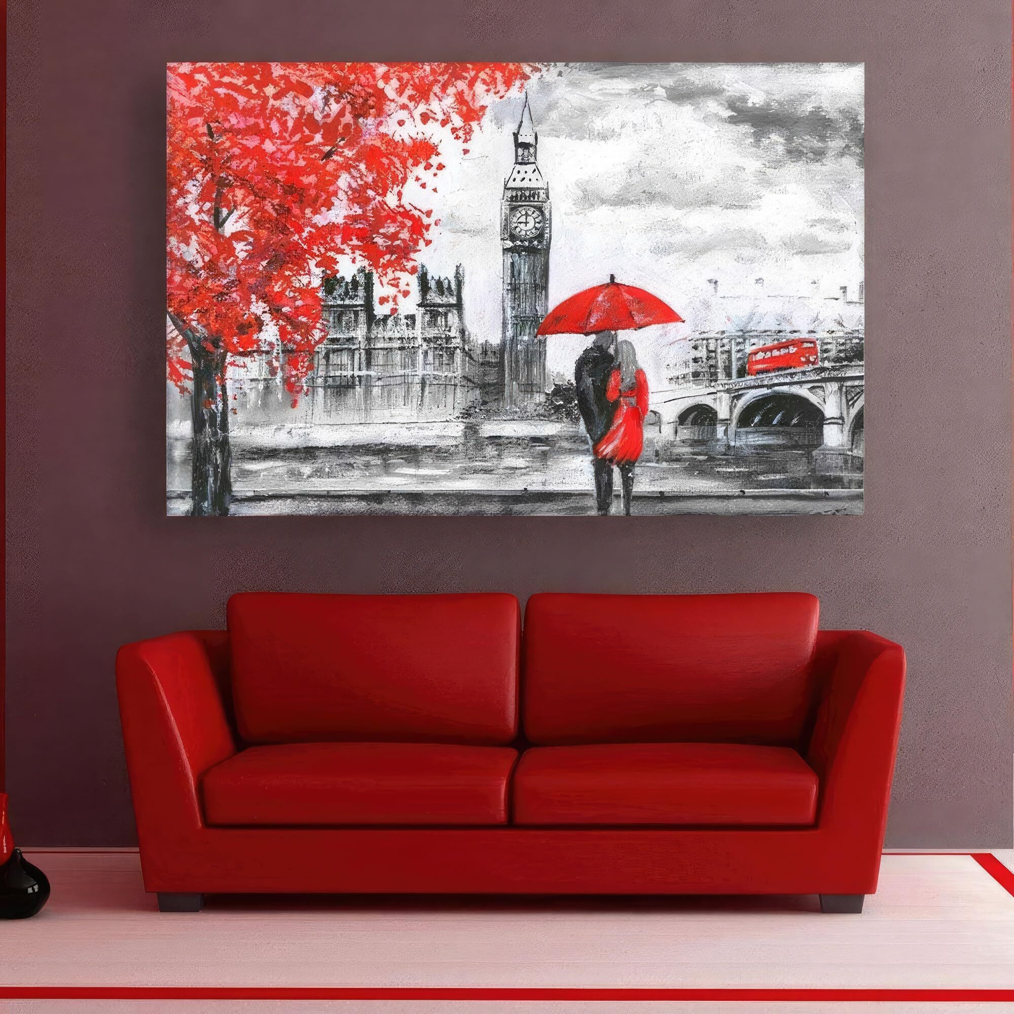 Inephos Framed Canvas Painting - Beautiful Couple Love Art Wall Painting For Living Room, Bedroom, Office, Hotels, Drawing Room, Wooden, 120Cm X 75Cm, 20_0060Lf