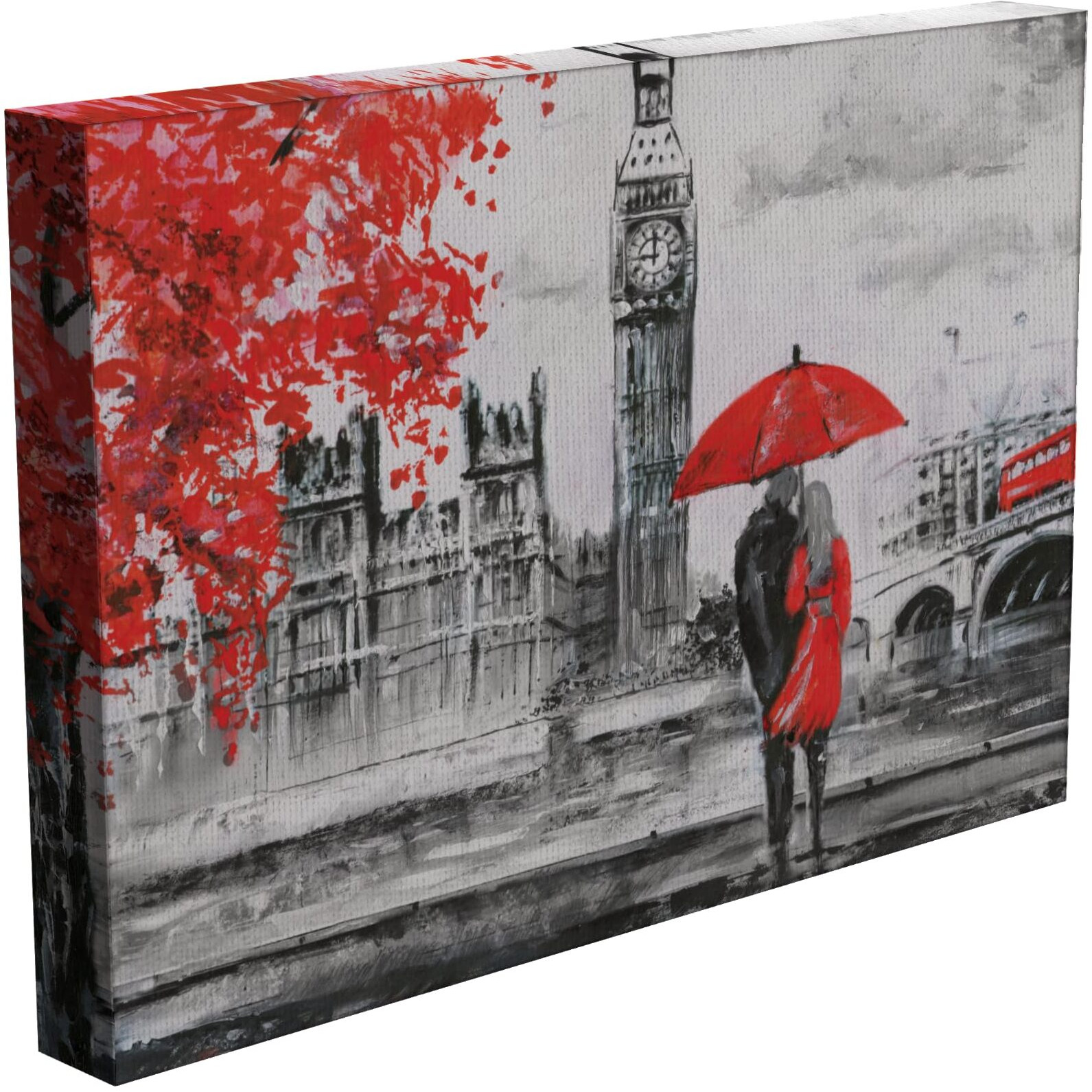 Inephos Framed Canvas Painting - Beautiful Couple Love Art Wall Painting For Living Room, Bedroom, Office, Hotels, Drawing Room, Wooden, 120Cm X 75Cm, 20_0060Lf