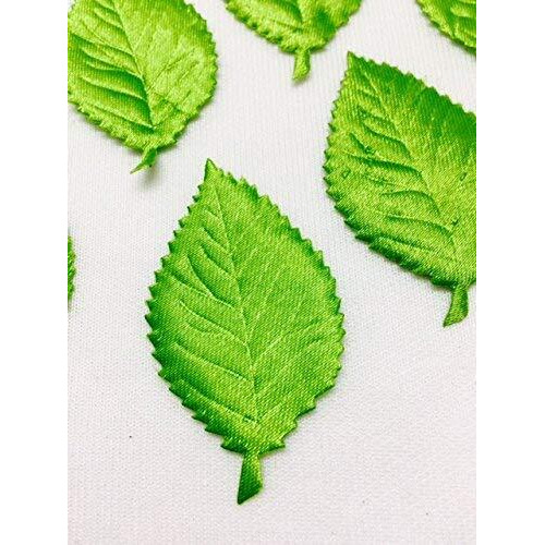 Eerafashionicing Leaf Patches For Craft Home Decor & Women Dresses - Green (Pack Of 50)