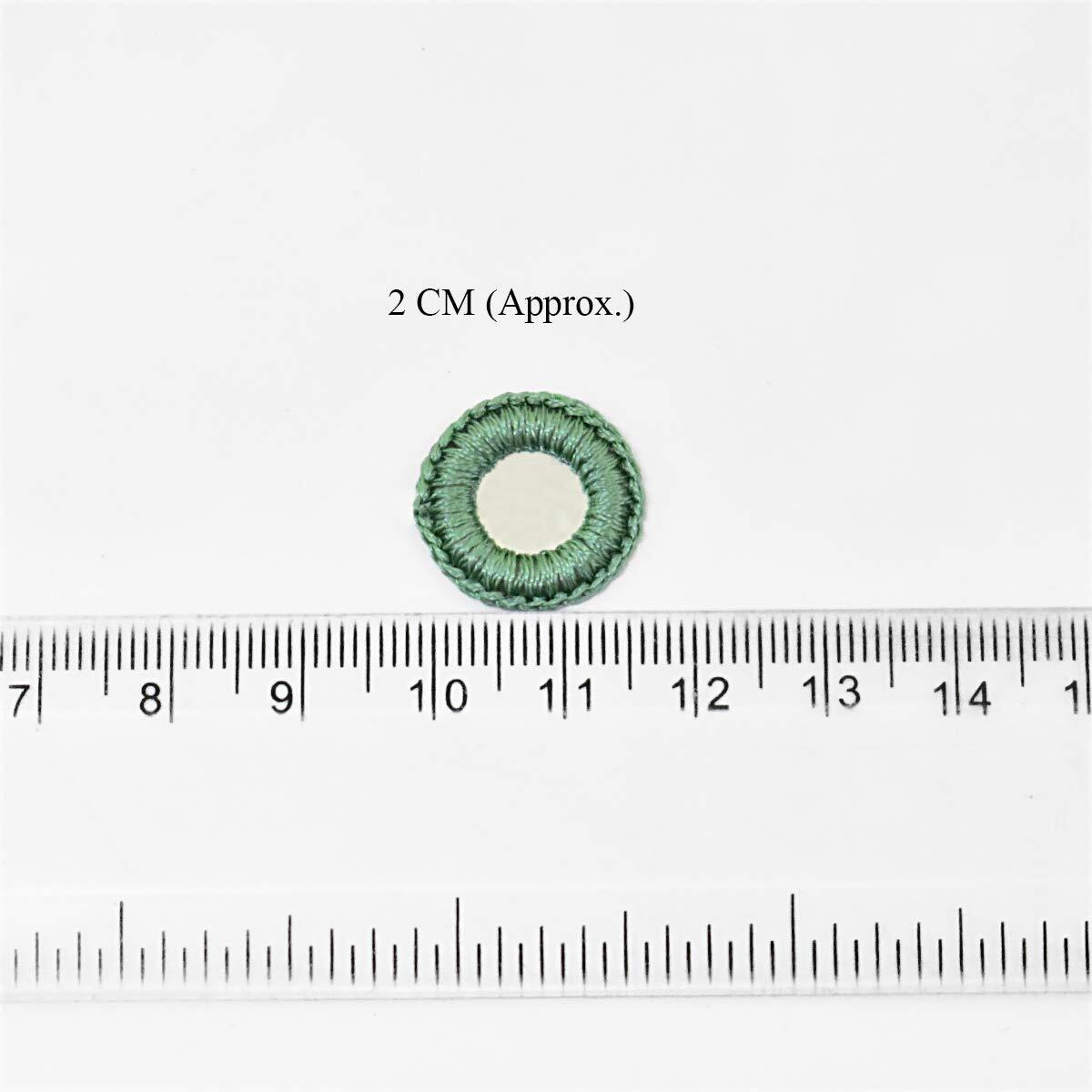 Embroiderymaterial Crochet Rings For Craft, Decoration And Embroidery (20Mm, Sea Green, 100 Pieces)