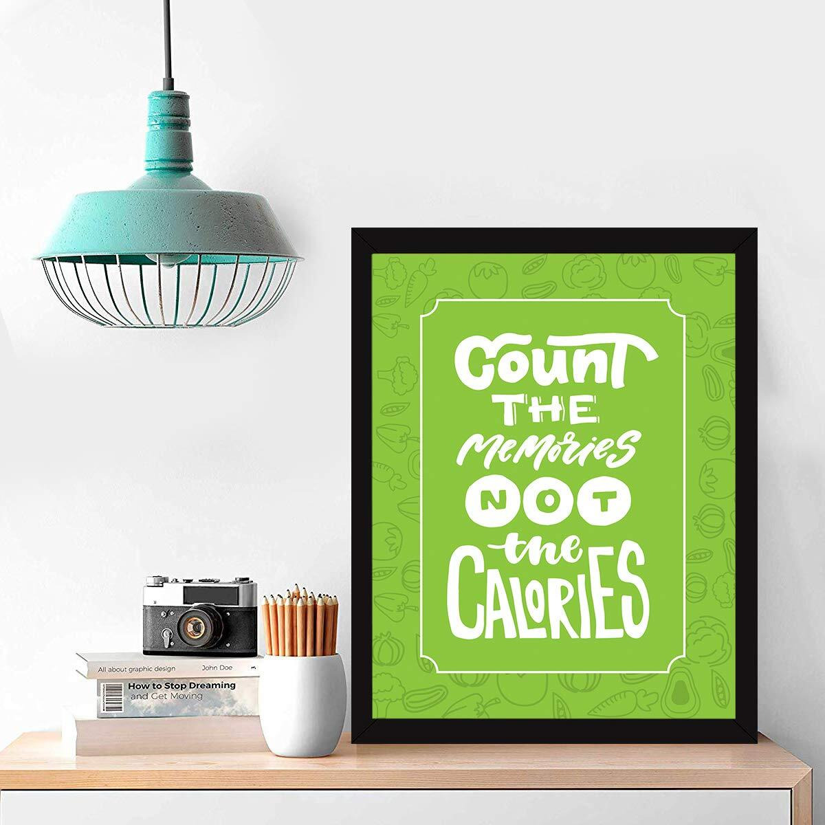 Chaka Chaundh - Framed Posters For Kitchen - Kitchen Quotes Wall Frames - Kitchen Quotes Frames Restaurant - Hostel Mess - Hotel Kitchen - Bakery -Cookery - (34 Cm X 27 Cm X 4 Cm) Green