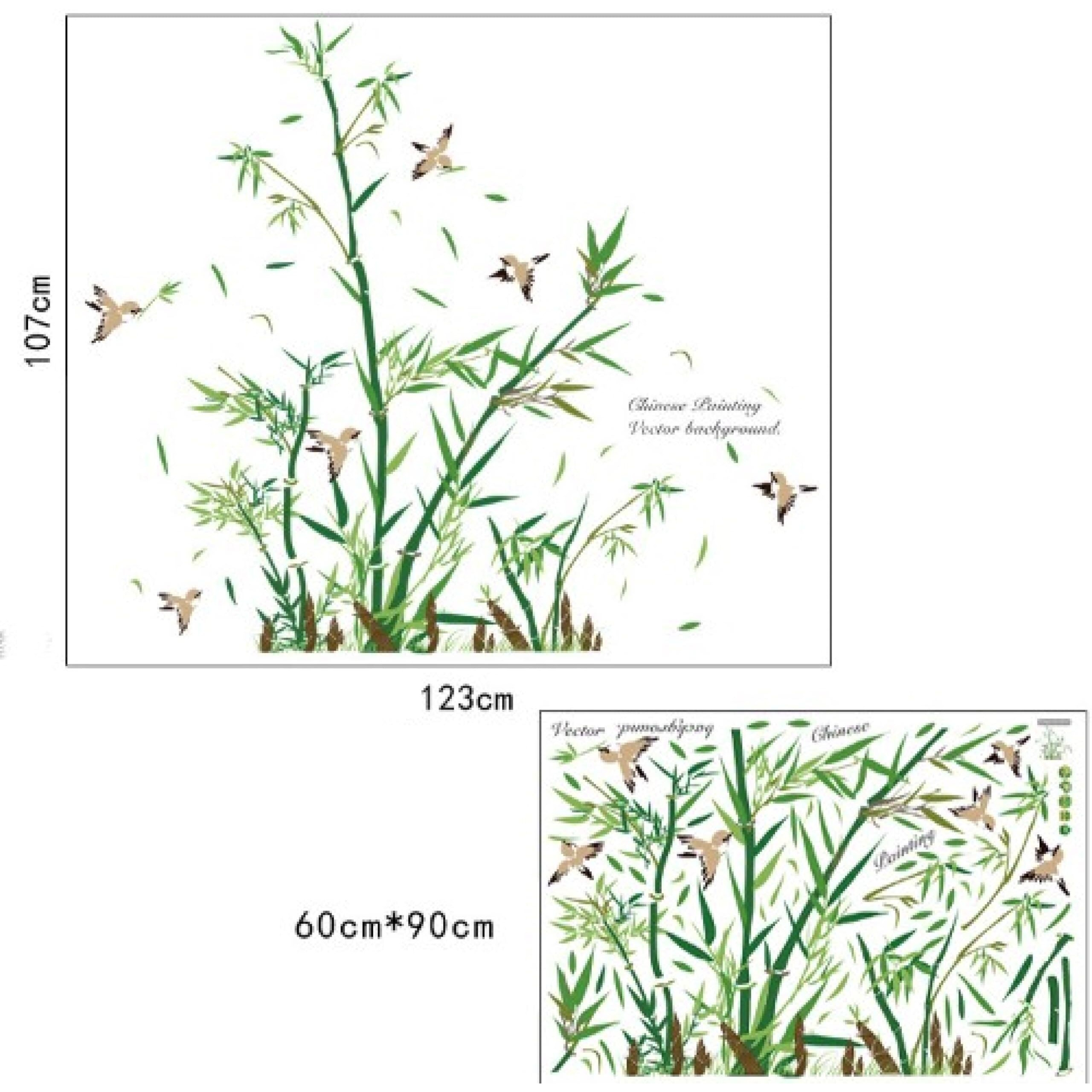 Jaamso Royals Green Grass Wall Sticker For Home Decor And Wall Decor (60Cm X 90Cm)