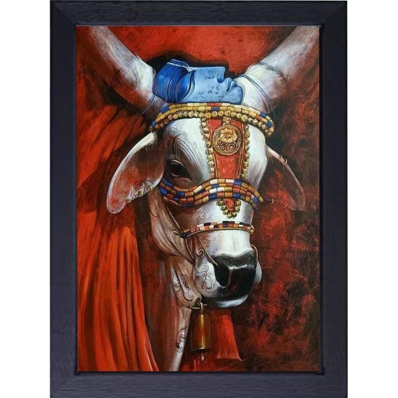 Vsk Sketch Art Studio Wooden Wall Painting For Home Decoration Paintings For Temple Decor (8 X 12 Inch)