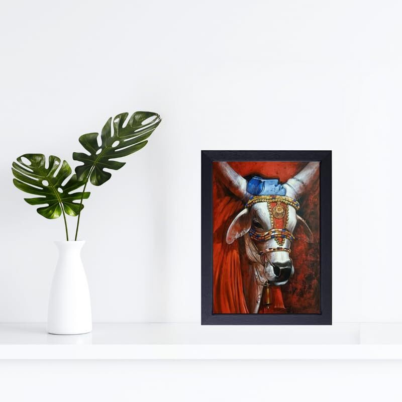 Vsk Sketch Art Studio Wooden Wall Painting For Home Decoration Paintings For Temple Decor (8 X 12 Inch)