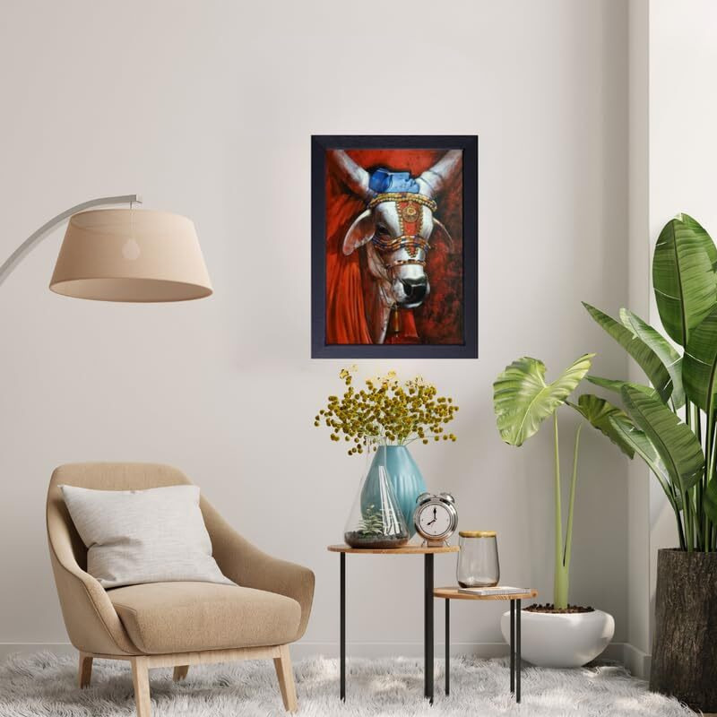 Vsk Sketch Art Studio Wooden Wall Painting For Home Decoration Paintings For Temple Decor (8 X 12 Inch)