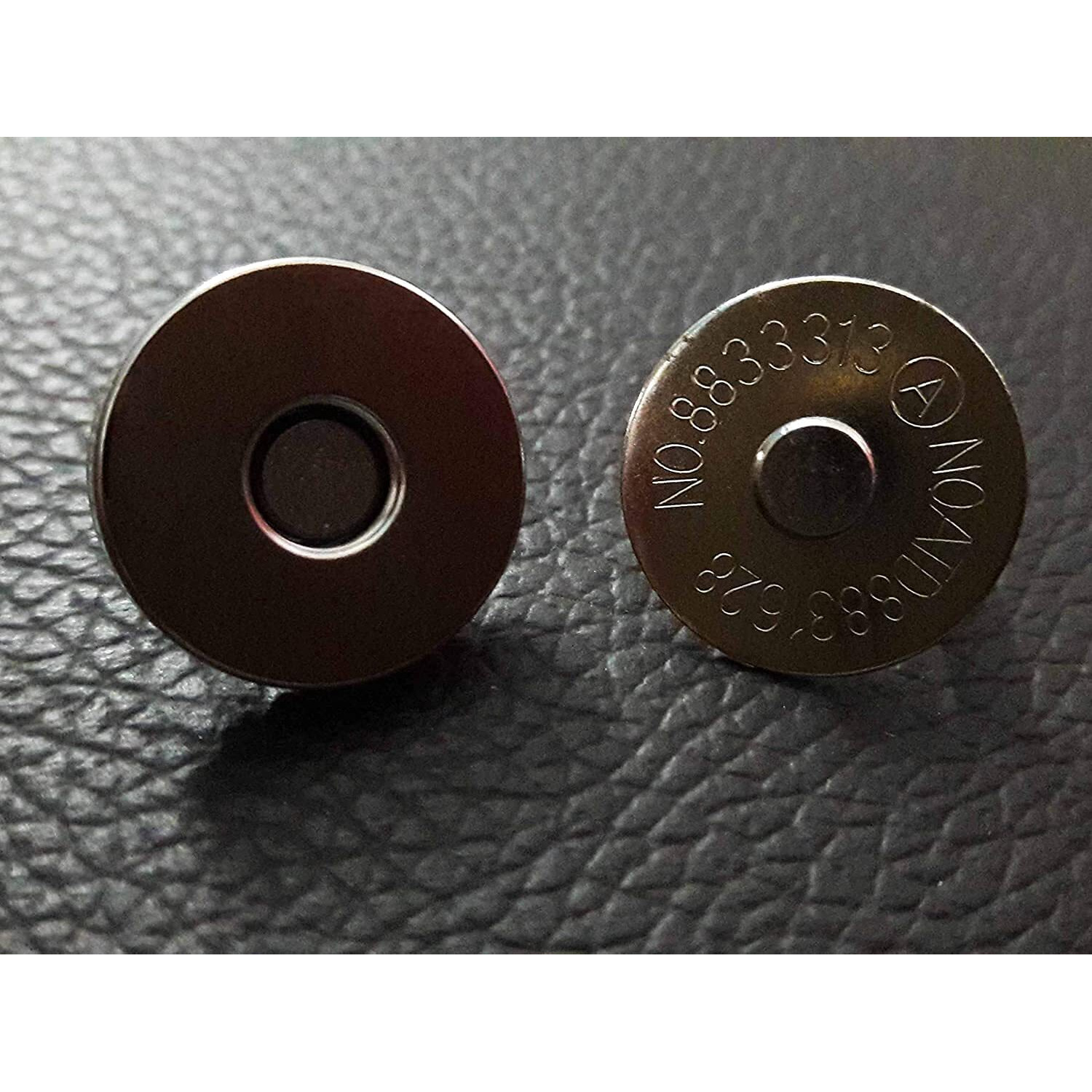 Prokart Magnet Button, Clasps, Snaps, Fasteners For Purse, Bags, Clothes And Diy Works Size 18X18Mm Approx-10 Pcs (Pairs) With Washers