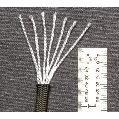 Add Gear 7 Strand Military Grade 100% Nylon 4Mm Diameter Parachute Paracord Rope - Black