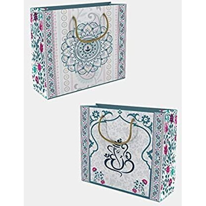 Acl Creations Propitious Custom Gift Bag Or Fashion Bags For Diwali Gifting, Birthday Gifts, Marriage Gifting, Baby Showers & Shopping.(Pack Of 10 Paper Bags)