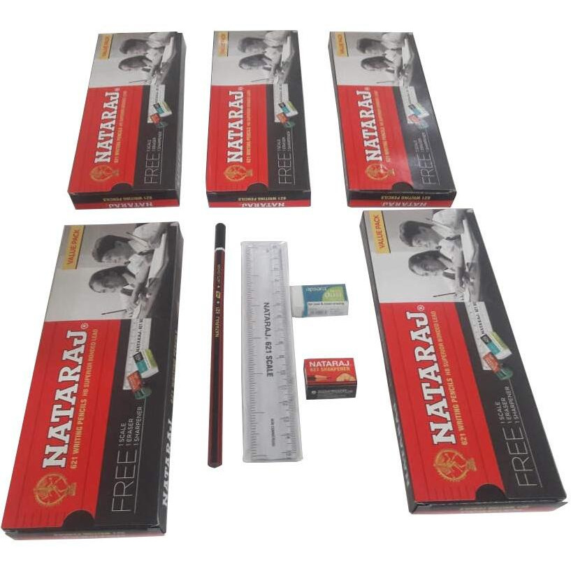 Nataraj 621-Writing Pencil-100 Pieces,Black