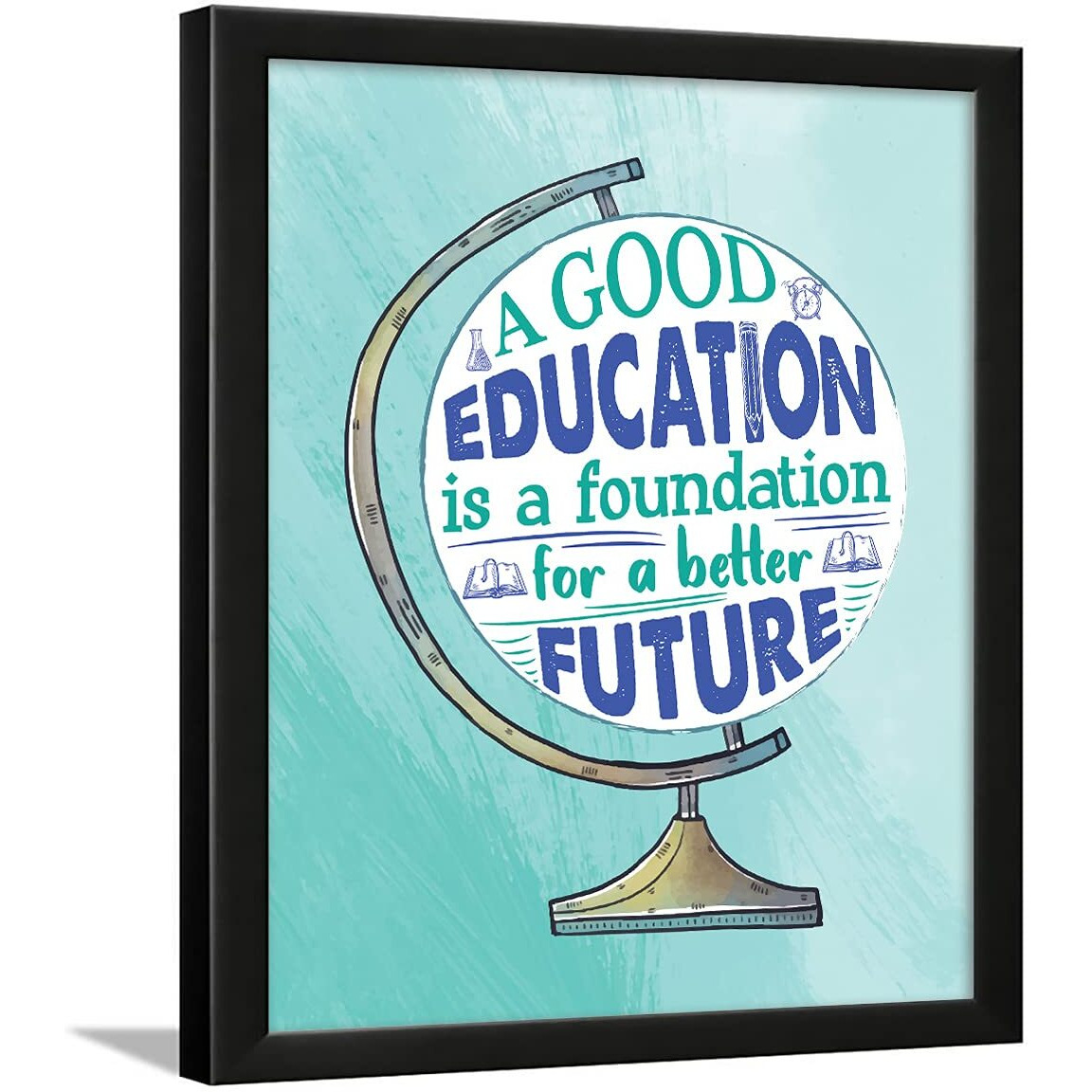 Chaka Chaundh - Educational Quotes Wall Frames - Educational Quote Frames - School & Institute Wall Decoration - College Wall Decor - Wall Hanging For School - (13.6 X 10.6 Inches)