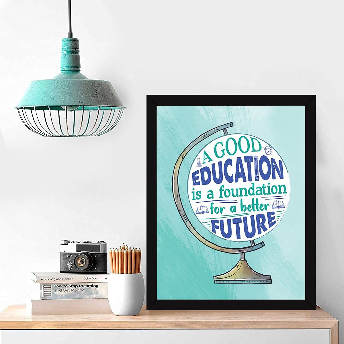 Chaka Chaundh - Educational Quotes Wall Frames - Educational Quote Frames - School & Institute Wall Decoration - College Wall Decor - Wall Hanging For School - (13.6 X 10.6 Inches)