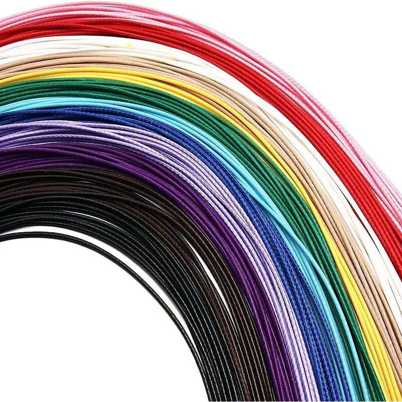 Diy Crafts 5 Pcs, Mix, Tibetan Pendant + Waxed Necklace Cord Bulk For Jewelry Making,Necklace Rope String With Clasp For Diy Bracelet Pendant, Multicolor (5 Pcs, Mix)