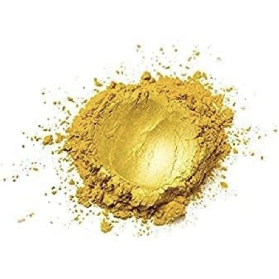 Shimmering Yellow Gold Mica Powder Pigment 50G Used For Making Cosmetic, Candle Making, Arts And Crafts, Bath Soaps, Different Colors, Nail Art, Resin Jewelry Epoxy, Resin, Soap, Plastidip (10)