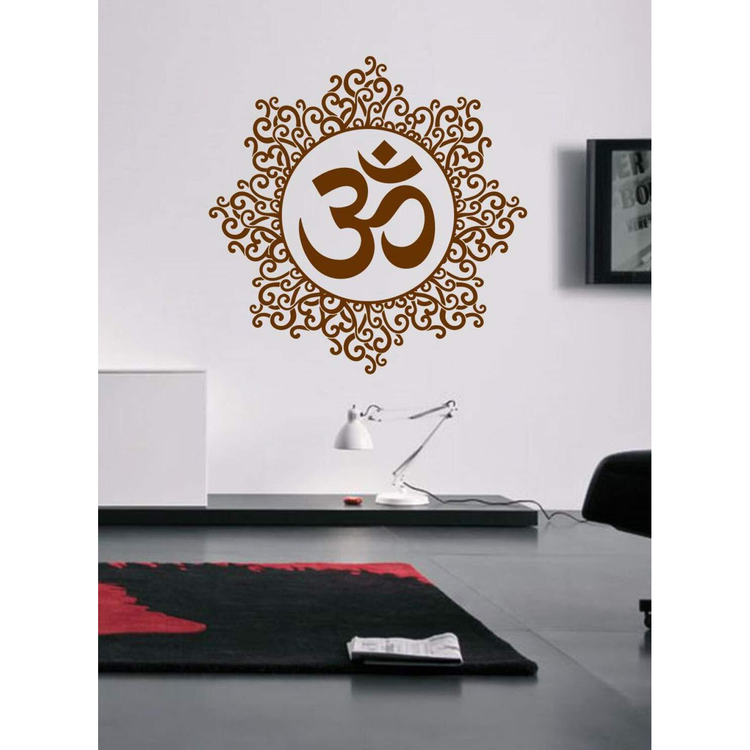 Ghar Kraft Combo Set Of 2 Wall Stickers Designer Om|Royal Ganesh