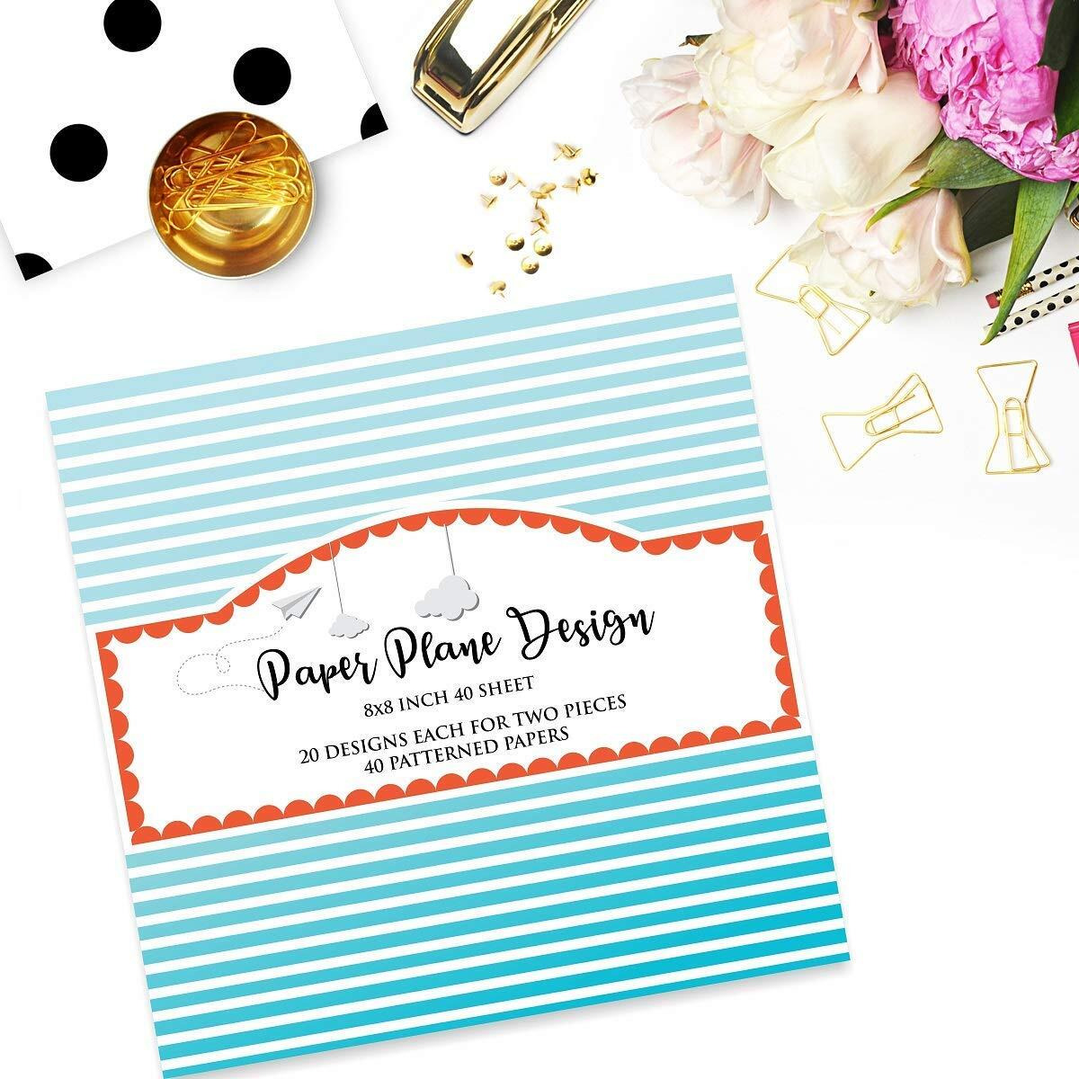 Printelligent Multiple Pattern Art And Craft Sheets For Decoration And Gift Wrapping (Pack Of 40 Sheets