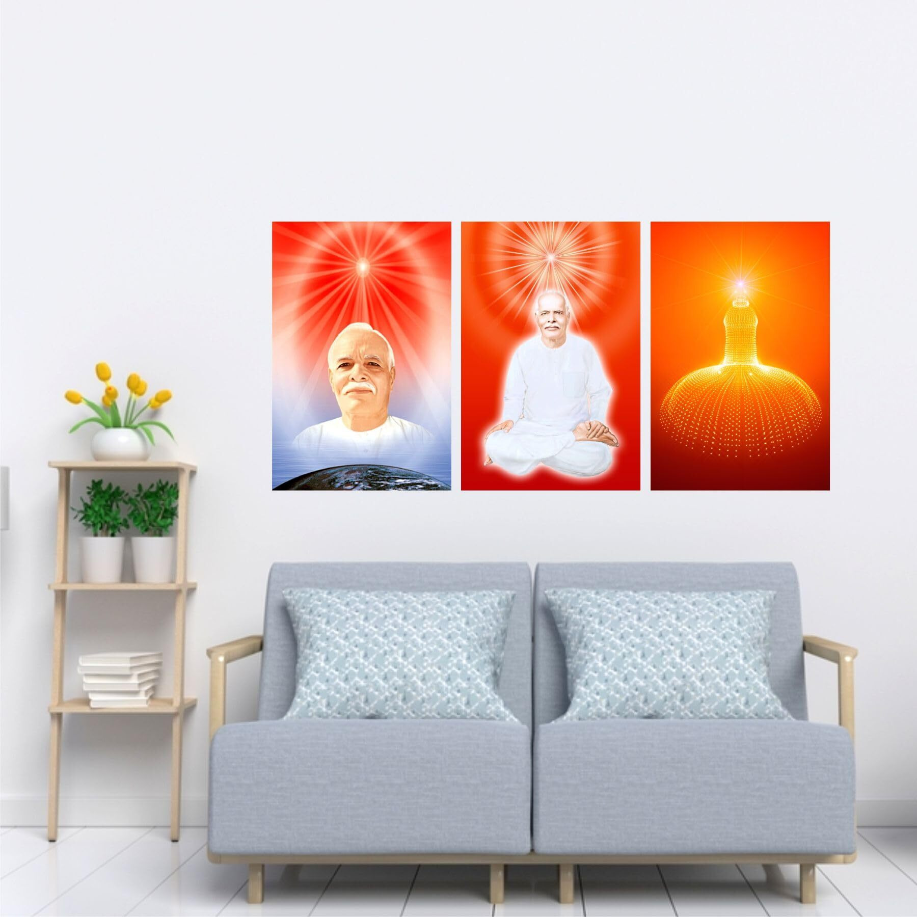Sticker Yard Brahmakumaris Shiv Baba Poster Decor Kids Room Decor, Hall Decor, Kitchen Decor, Living Room Decor,Bedroom Decor Vinyl Wall Sticker,Multicolor (Standard Size -96X30Cm)