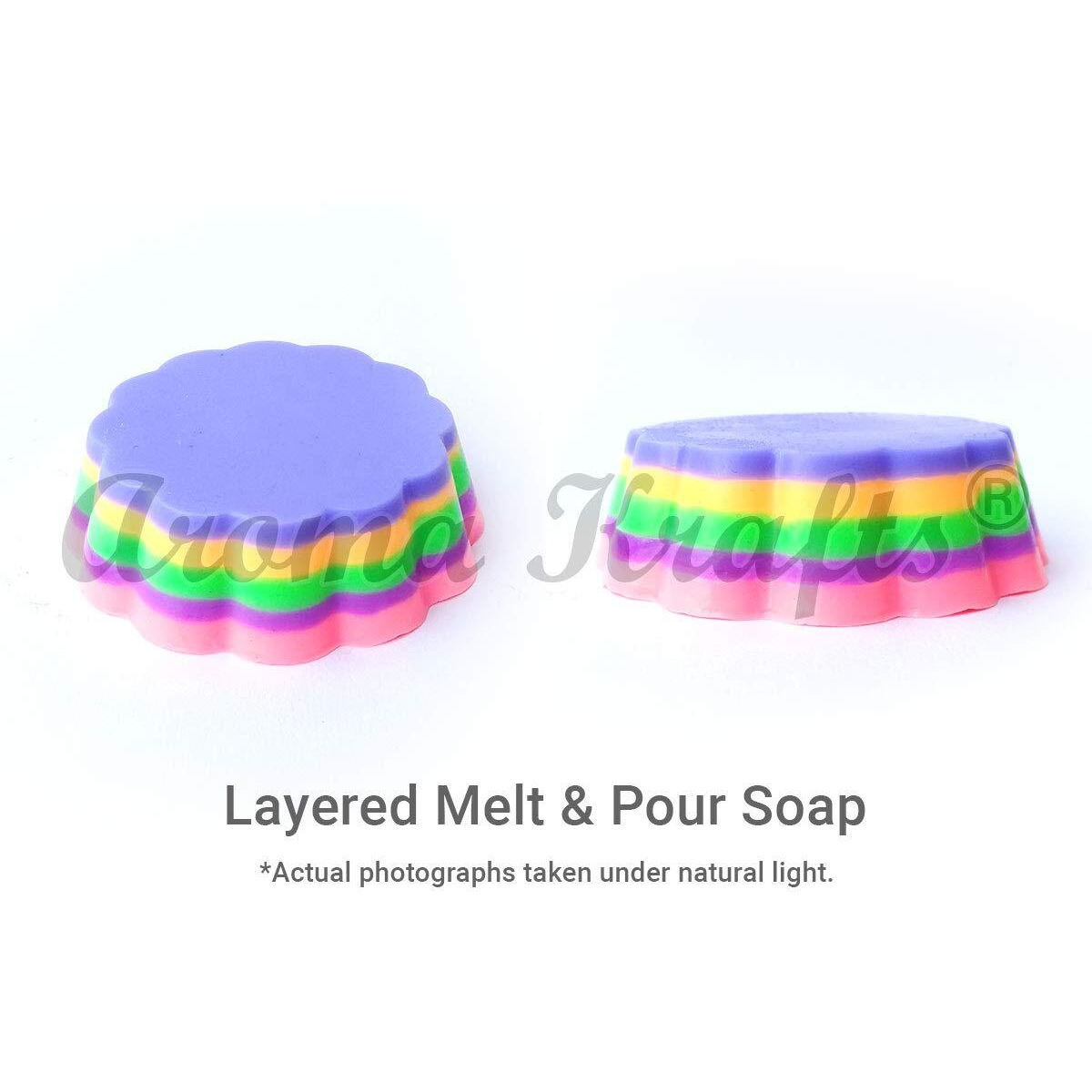 Aroma Krafts Non Bleeding Fluorescent Colours For Diy Soap Making - Set Of 12 (10 G Each)
