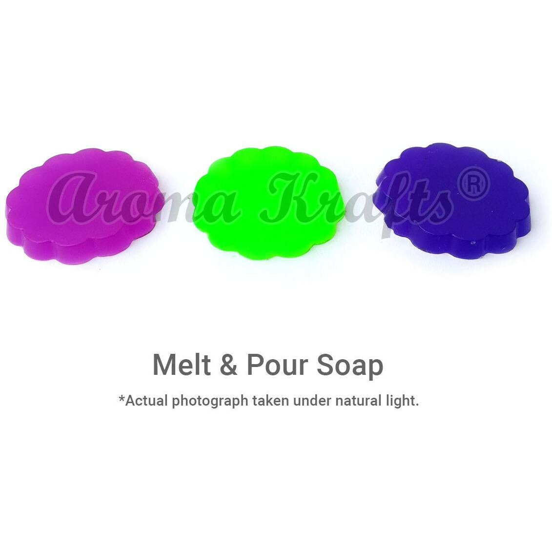 Aroma Krafts Non Bleeding Fluorescent Colours For Diy Soap Making - Set Of 12 (10 G Each)