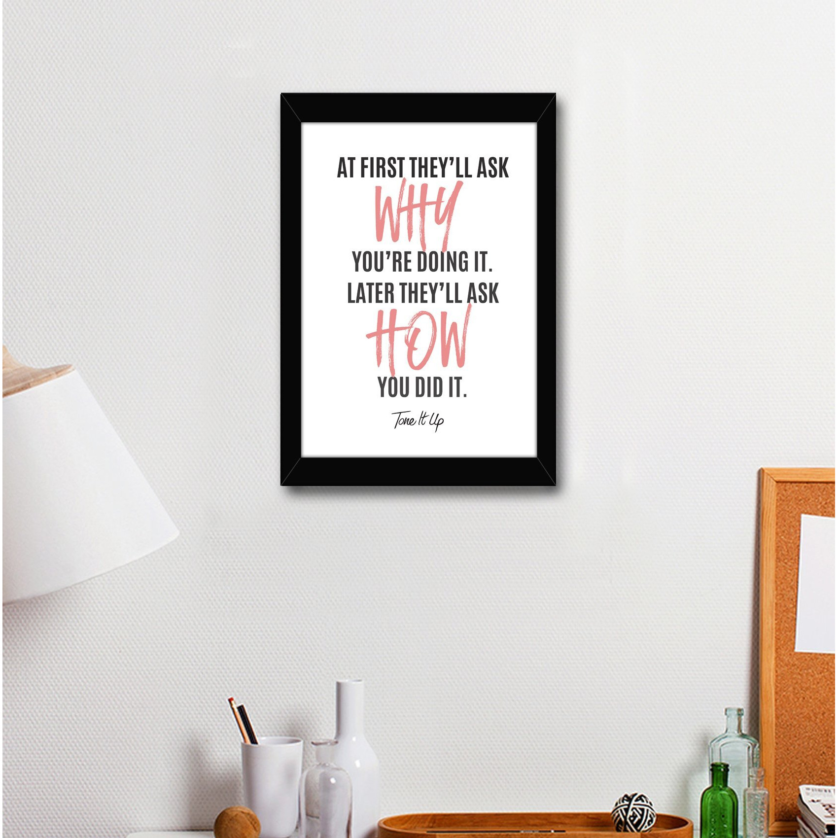 Tied Ribbons Inspirational Quotes Wall Frames Motivational Quotes Posters With Frames For Home Office Dcor Kids Girls Mom Living Room Bedroom Study Room Classroom Students Aesthetic