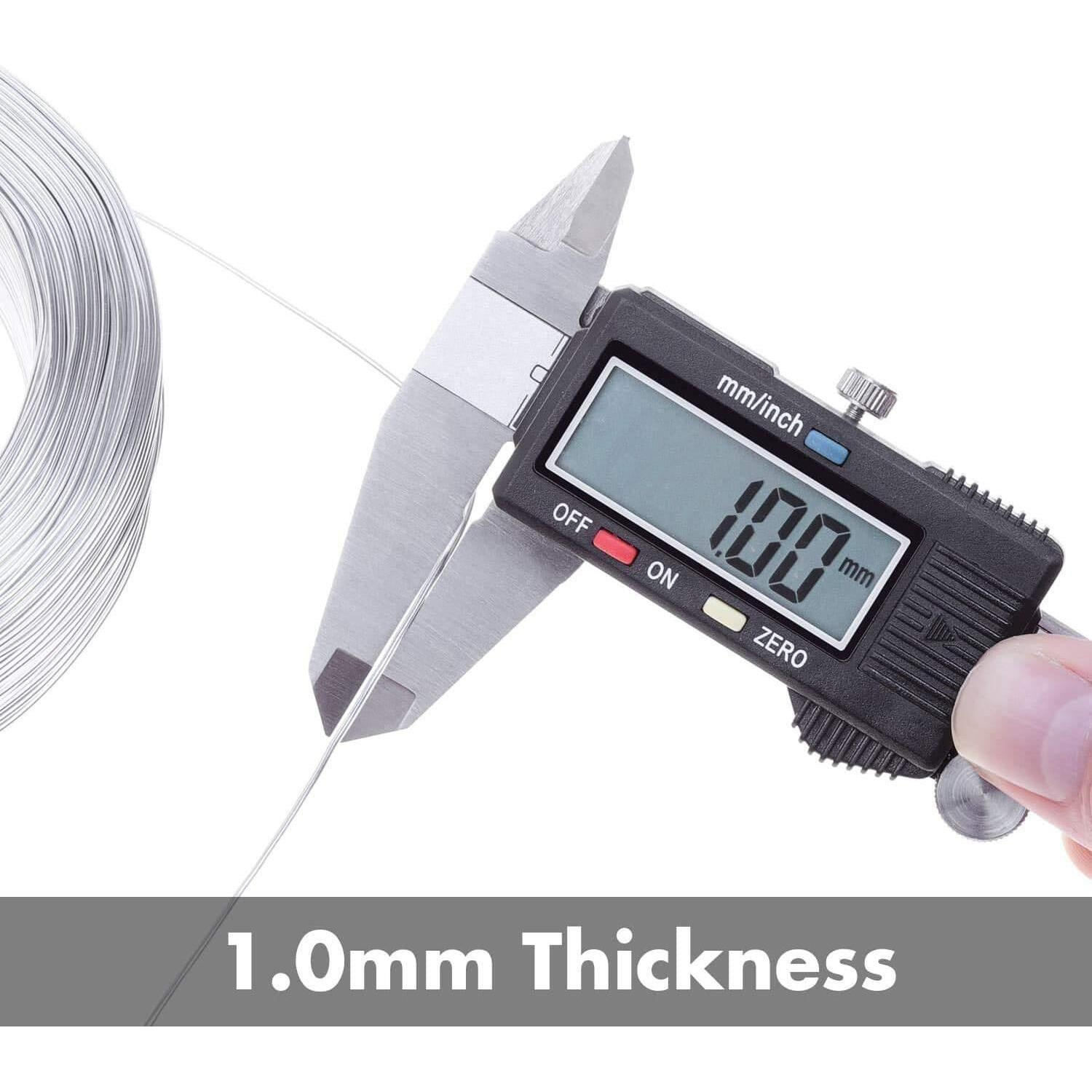 Beadsnfashion Aluminium Art And Craft Color Wire For Jewellery Making, Flower Decoration And Floral Arrangement (Silver)