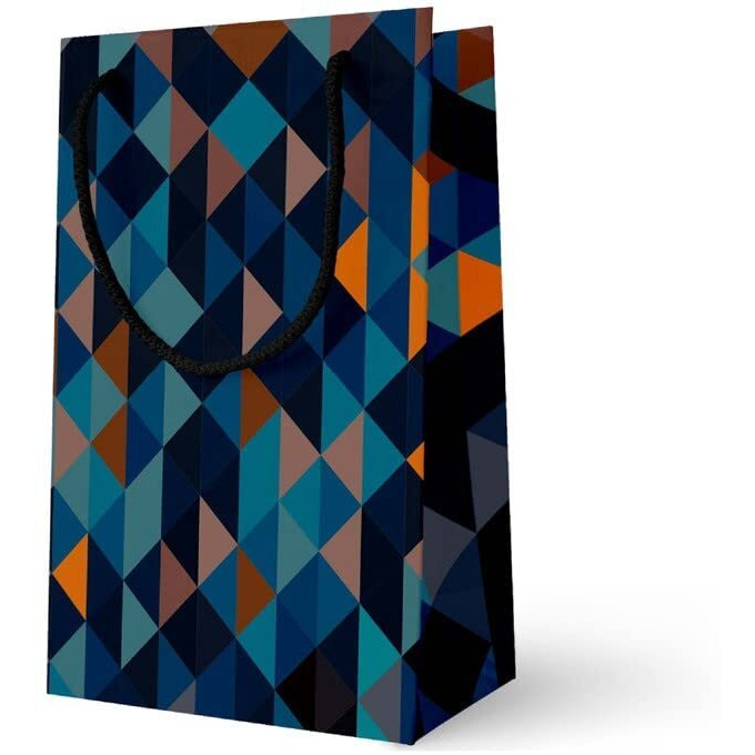 Acl Creations Geometric Contemporary Fashion Gift Party Favor Bag For Diwali,Birthday,Marriage,Christmas Gifting,Baby Showers & Shopping (Pack Of 10 Paper Bags)