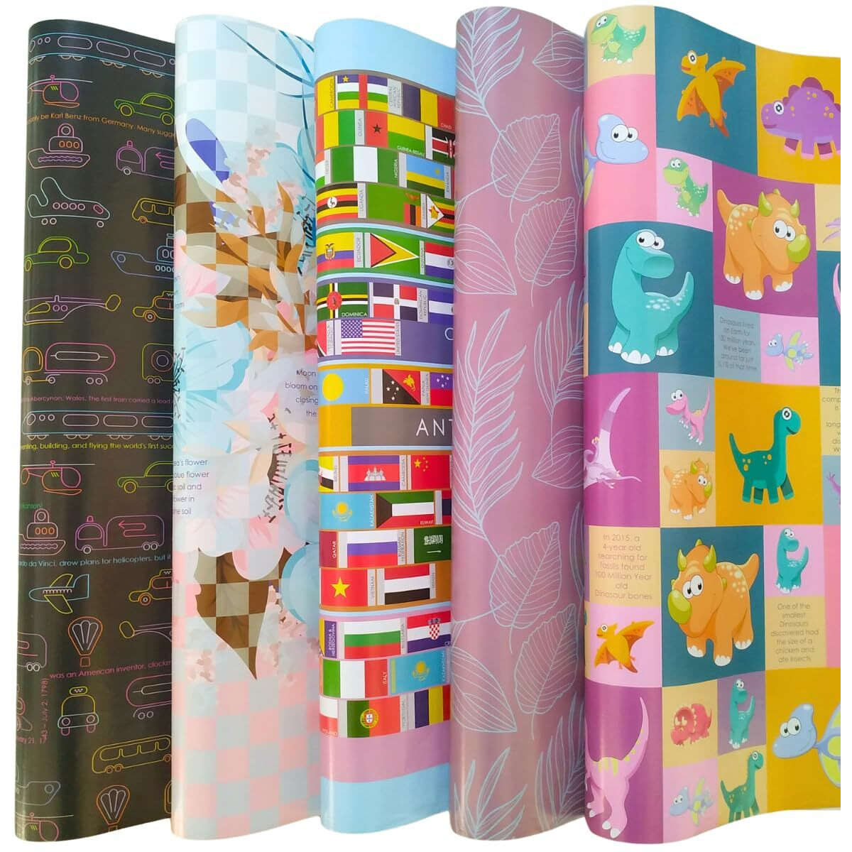Evince - Thoughtful Presentations 10 Various Gift Wrapping Paper | All Occasions | Birthday Baby Shower Anniversary Diwali Christmas Halloween Gifts