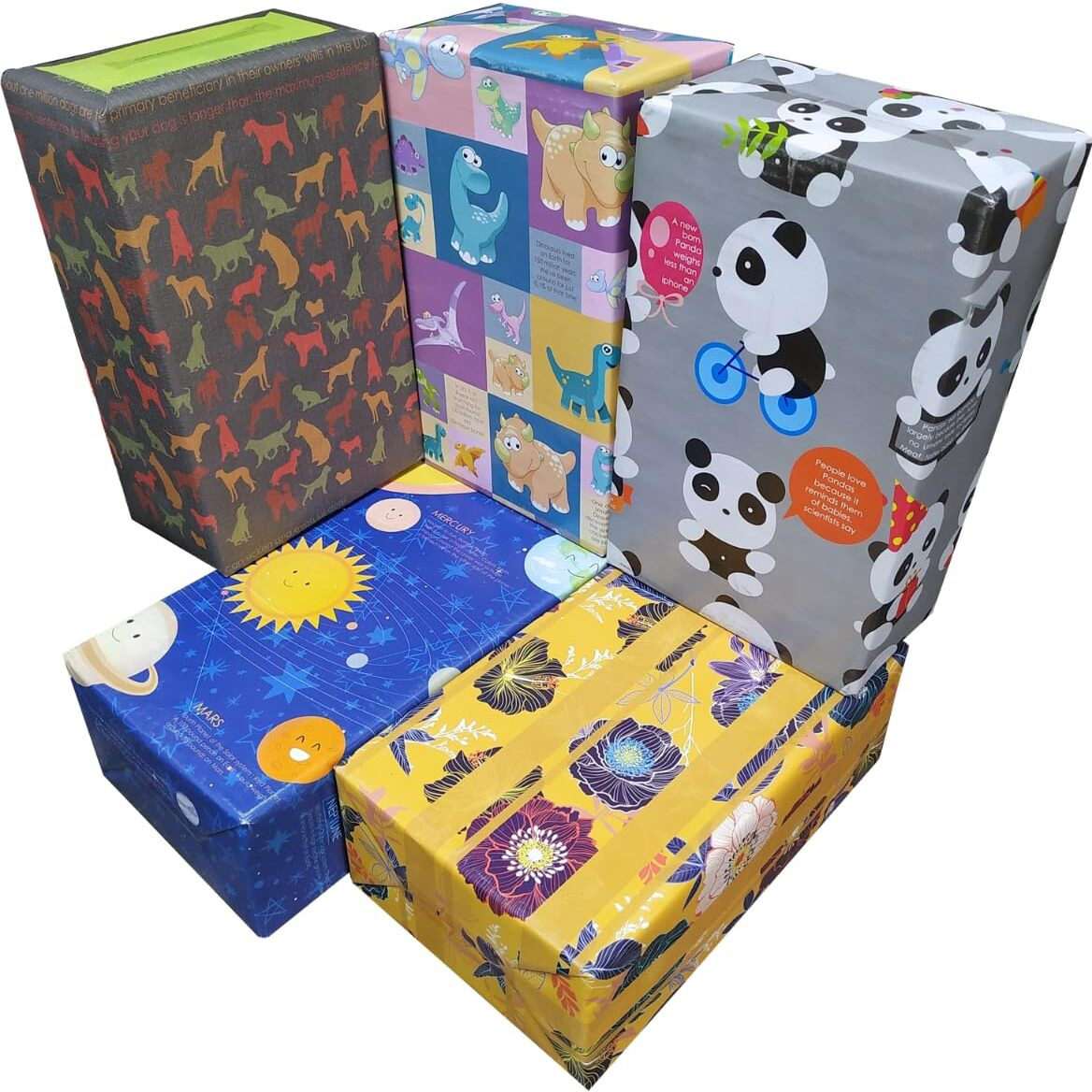 Evince - Thoughtful Presentations Assorted 10 Gift Wrapping Paper | All Occasions | Birthday Baby Shower Anniversary Diwali Christmas New Year Gifts