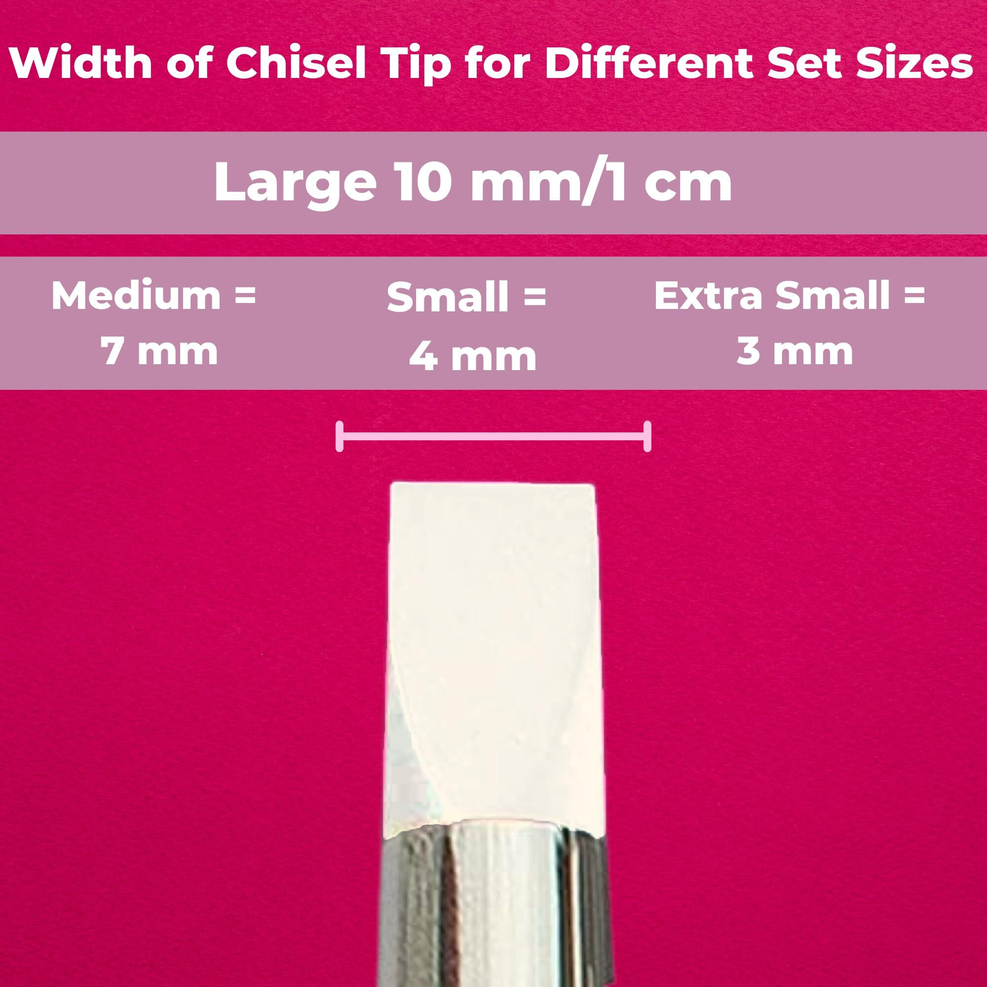 Oytra Chisel Tips And Dotting Heads Shaper Pen (Blue, 4Mm - 5 Pieces)