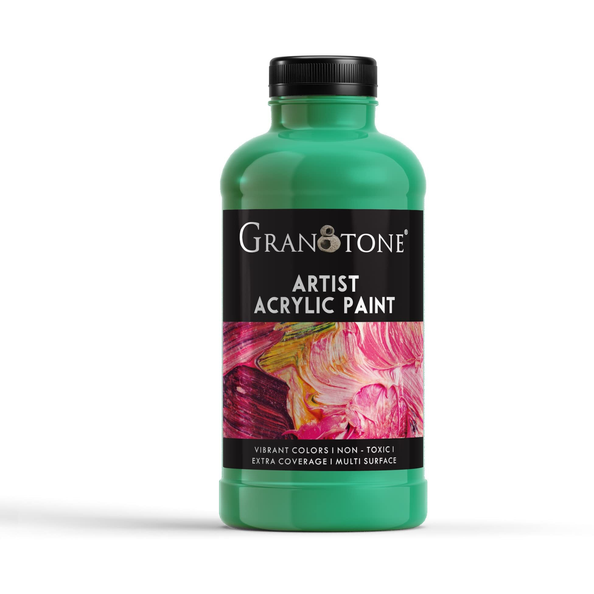 Granotone Acrylic Colour Art And Craft Paint, Diy Paint, Rich Pigment, Non-Craking Paint For Canvas, Wood, Leather, Earthenware, Metal 500 Ml (Green)