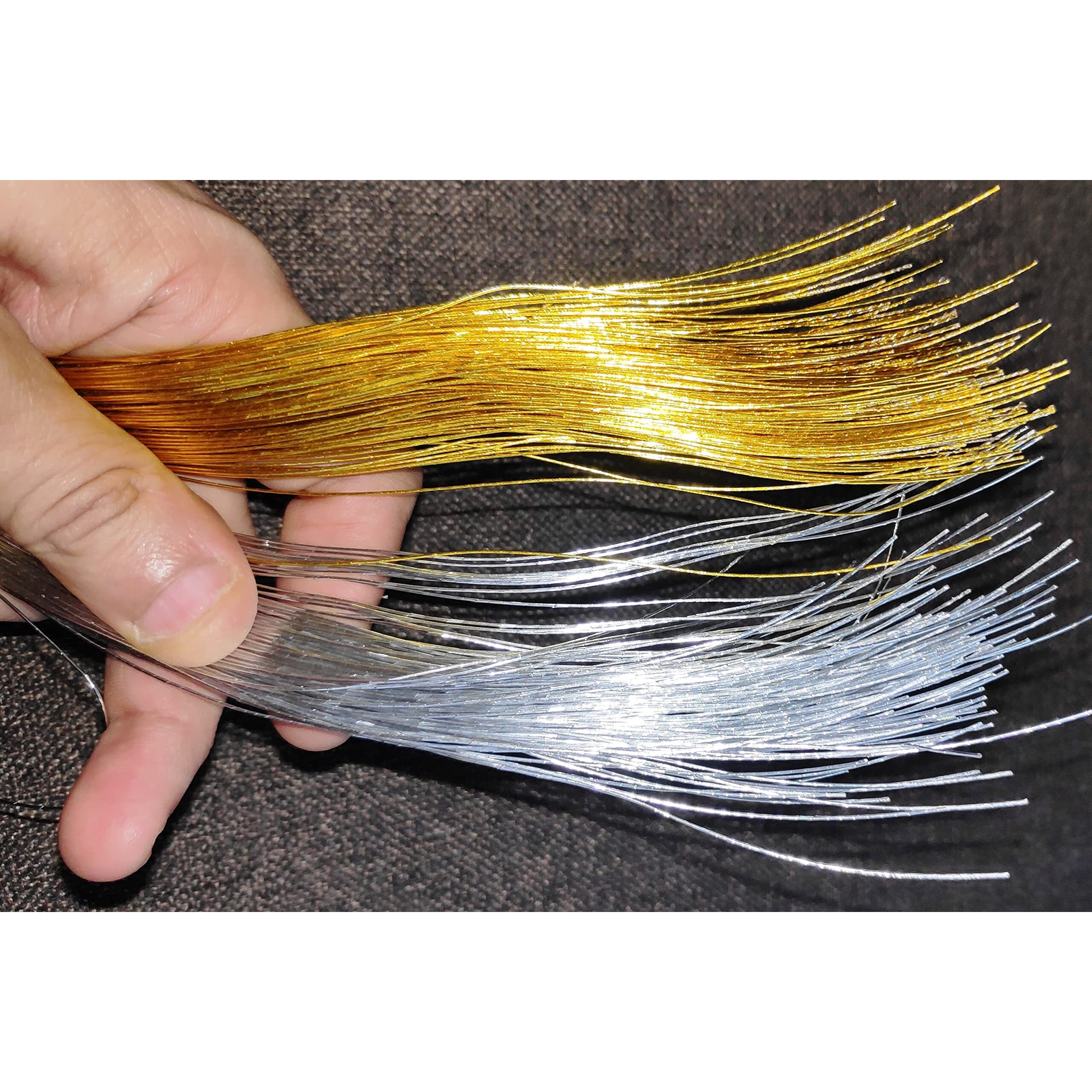 Get-Set-Go 100Pcs (Gold & Silver) Flexible Metal Wire/Craft Wire (Easy To Cut) For Flower Making, Jewelry Making, Arts & Crafts. 25 Inch Appox Length (100)