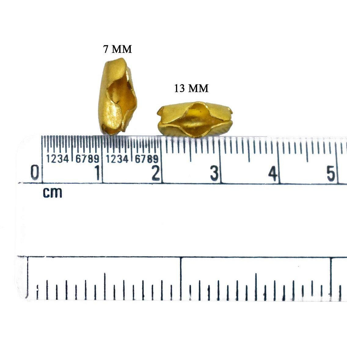 Embroiderymaterial Ball Chain Connectors Jewellery Findings For Jewellery Making (50 Pieces, 7X13 Mm)