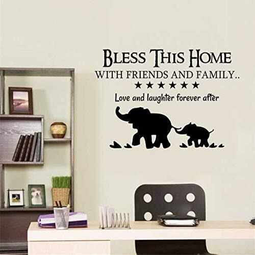 Kreepo Bless This Home Wall Dcor Sticker Stair Sticker Stairway Decals Attrective Vinyl Stickers