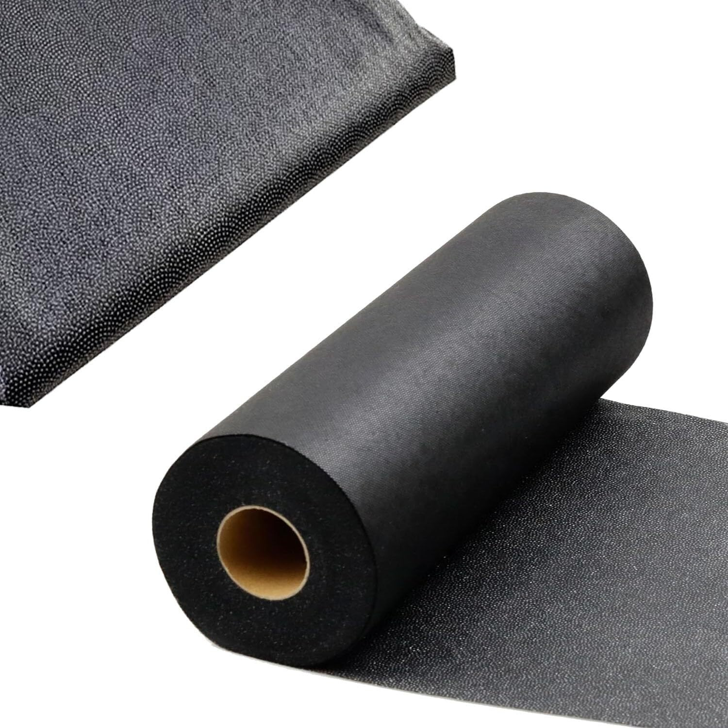 Aakriti Soft Fusible Interfacing Microdot Non Woven Iron On Polyester Single-Sided Interfacing For Collar Pasting, Tailoring, Finishing Necklines And Diy Crafts Supplies (Black, 10 Meter)