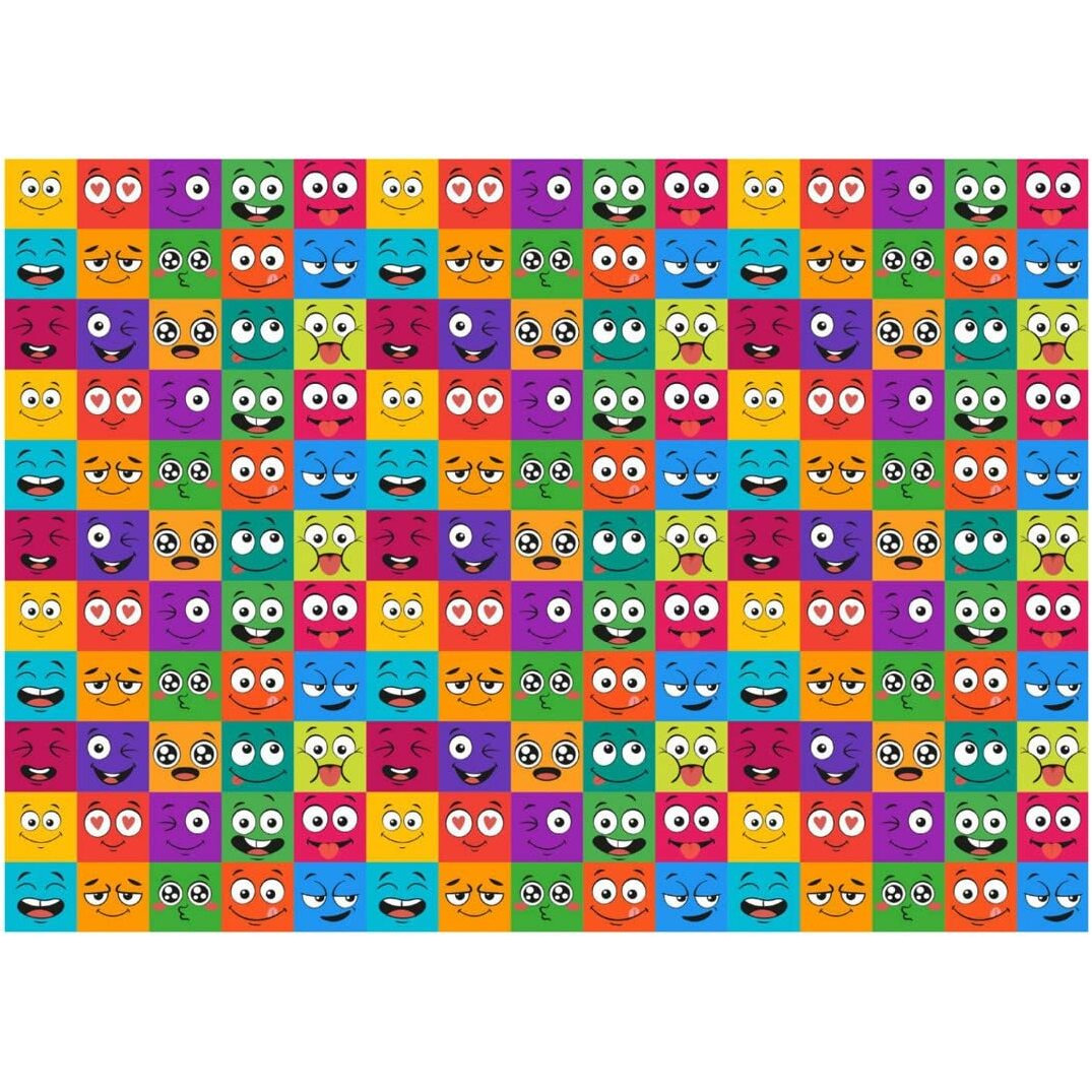 Acl Studios Quirky Emotions Gift Wrapping Craft Paper (Pack Of 10)