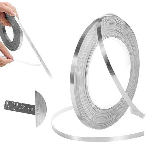 Anoxa R Mildewproof Gap Sealing Tape Self Adhesive Waterproof Silver Tile Tape Strip For Floor, Tile, Wall Pvc Foil Floor Covering Decorative Sticker (Silver, 50M * 1Cm) Brand Cassarina