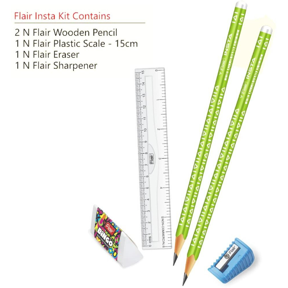 Flair Creative Series Insta Smart Kit | Combination Smart Kit For Your Creative Need | Attractive Stationery Kit | Stationery Kit Ideal For Gifting | Pack Of 20