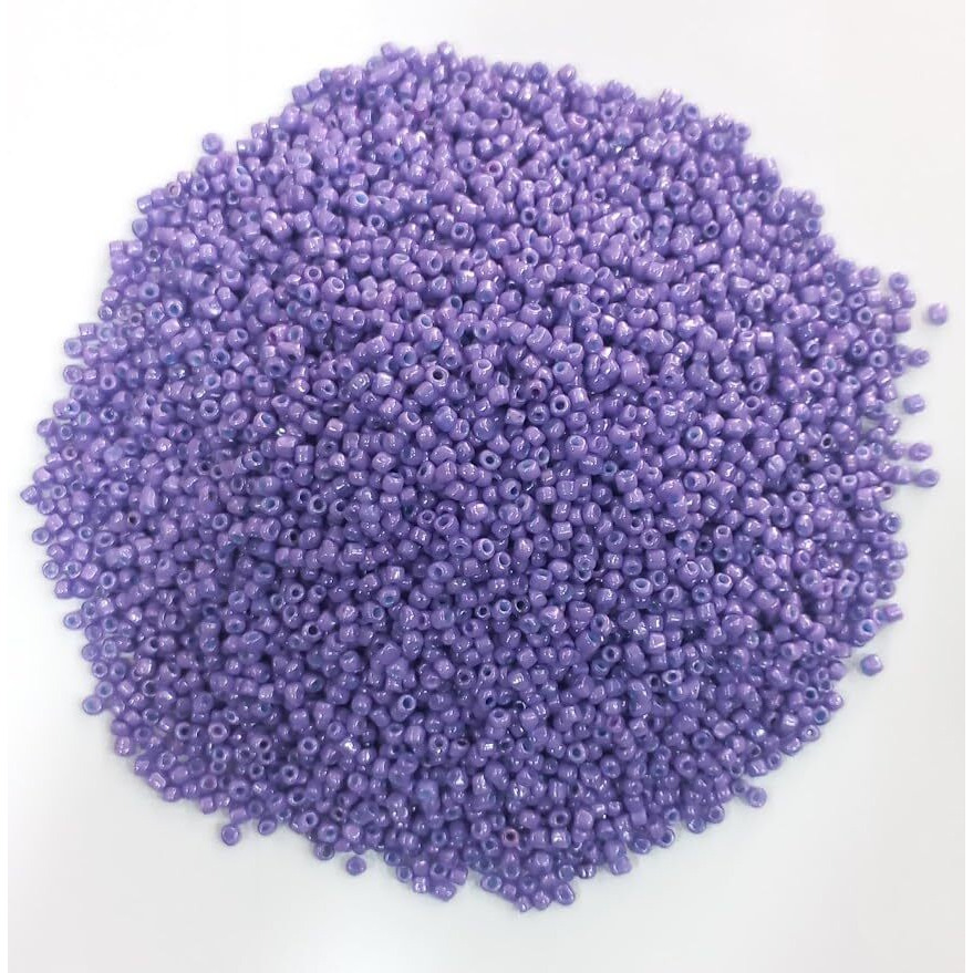 Omx, 3800 Pieces, Size - 6/0, (4Mm) Wt - 330Gram, Glass Seed Beads Pony Beads Mini Spacer Beads Loose Beads Poth For Diy Bracelet Necklaces Craft Jewelry Making Supplies (4Mm, Light Purple)