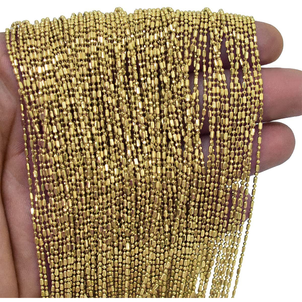 Embroiderymaterial Brass Metal Metal Chain For Necklaces Other Jewelry Designs 5 Meter Length -1Mm Diameter