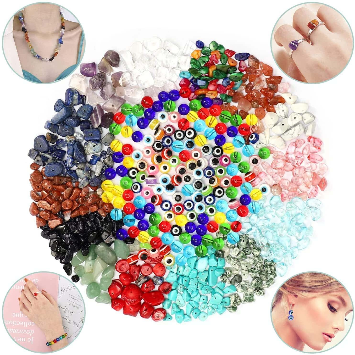 Diy Crafts 800X Pcs, Mixed Kit, Line Pearl Beads, Artificial Beads Garland, Plastic Pearl String Mixed Items For Crafts (Color Random Lot) Jewellery Accessories Home Decorati (800X Pcs, Mixed Kit)