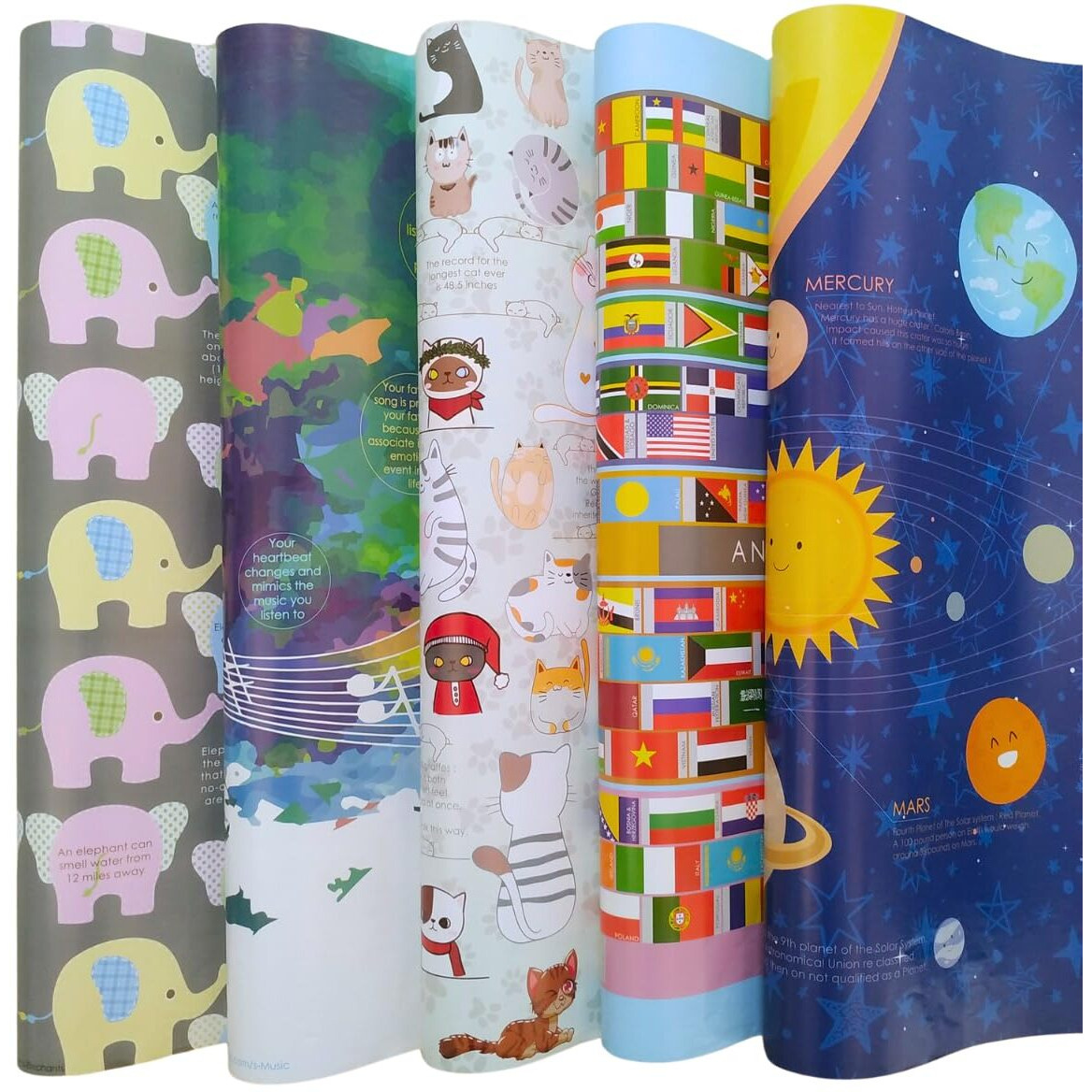 Evince - Thoughtful Presentations Assorted 10 Gift Wrapping Paper | All Occasions | Birthday Baby Shower Anniversary Diwali Christmas New Year Gifts