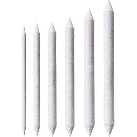 Canvazo 6 Pcs Blending Stumps And Tortillions Paper Art Blenders For Student Artist Charcoal Sketch Drawing Tools