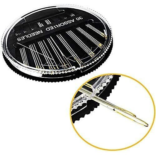 Lambodar Embroidery Kit With Wooden Hoop Ring 6,7,8 Inches, Multicolor Threads, 30 Needles, 1 Seam Ripper, 1 Threader And 1 Thread Cutter For Cross Stitch (Emb. Kit With 3Ed Aati)