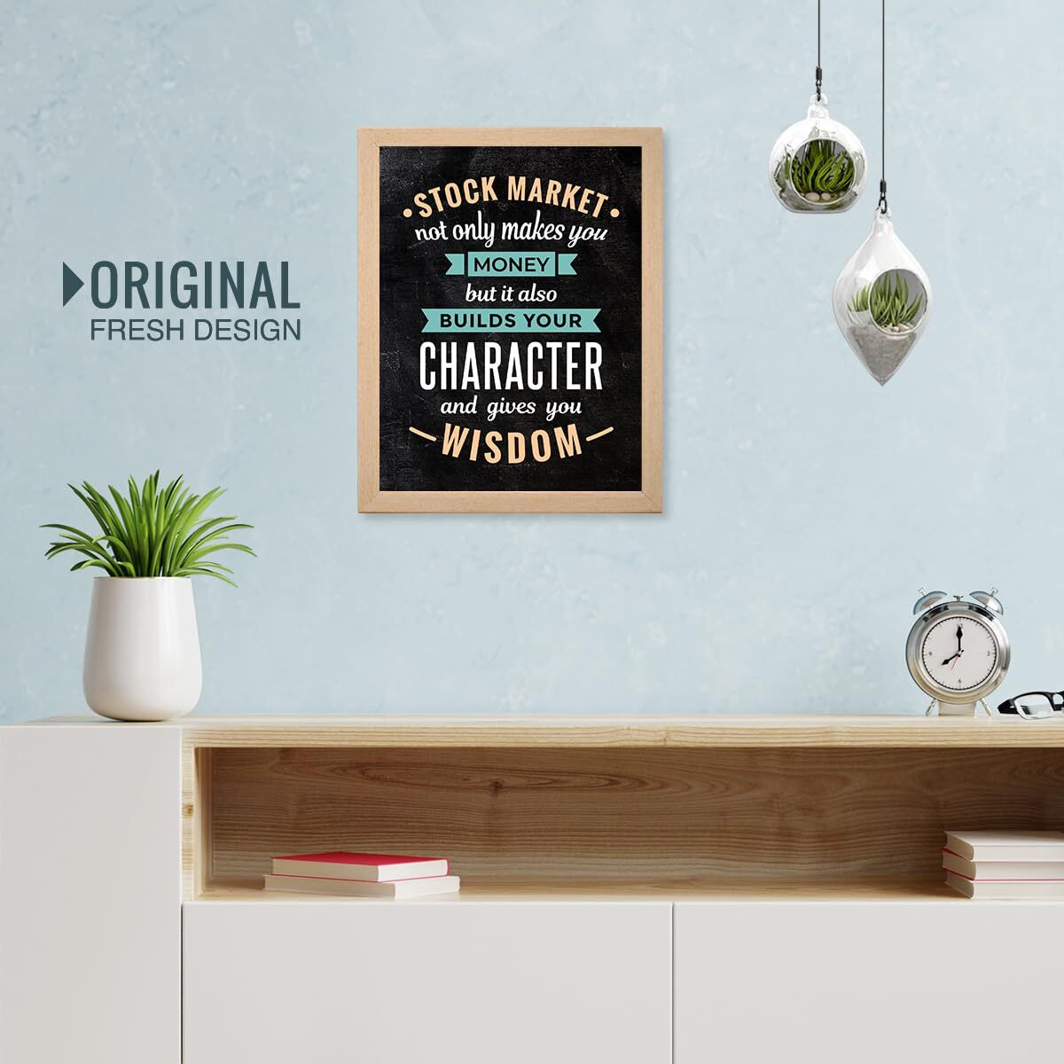 Chaka Chaundh - Trading Quotes Wall Frames - Stock Market Quotes Wall Frames - Share Market Quotes Frames -Finance Quotes Wall Frames  Money Quotes Wall Frames - 14 X 11 Inches