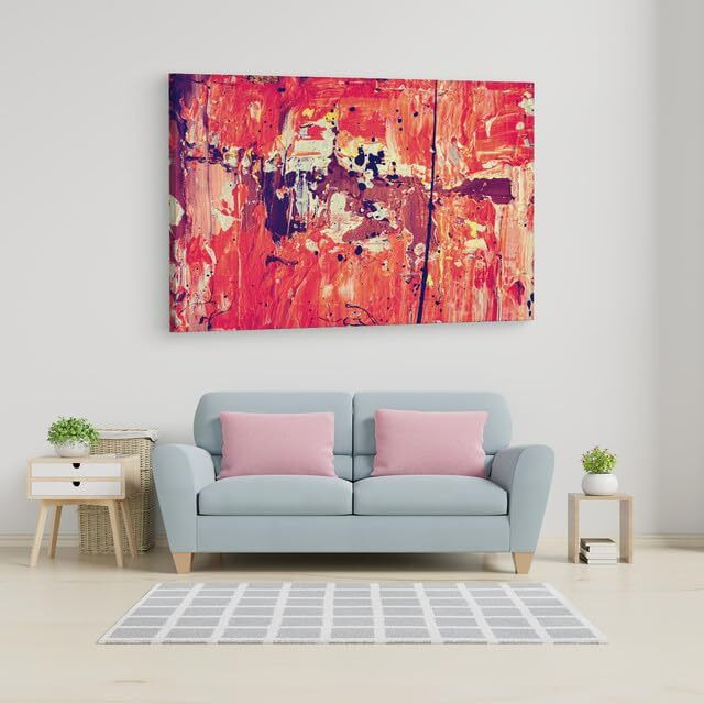 Truecanvas Abstract, Wooden Framed Canvas Paintings For Home Decor | Bedroom, Living Room,Wall Decoration | Wall Art Painting, Ct0779, Size 16 X 24 In
