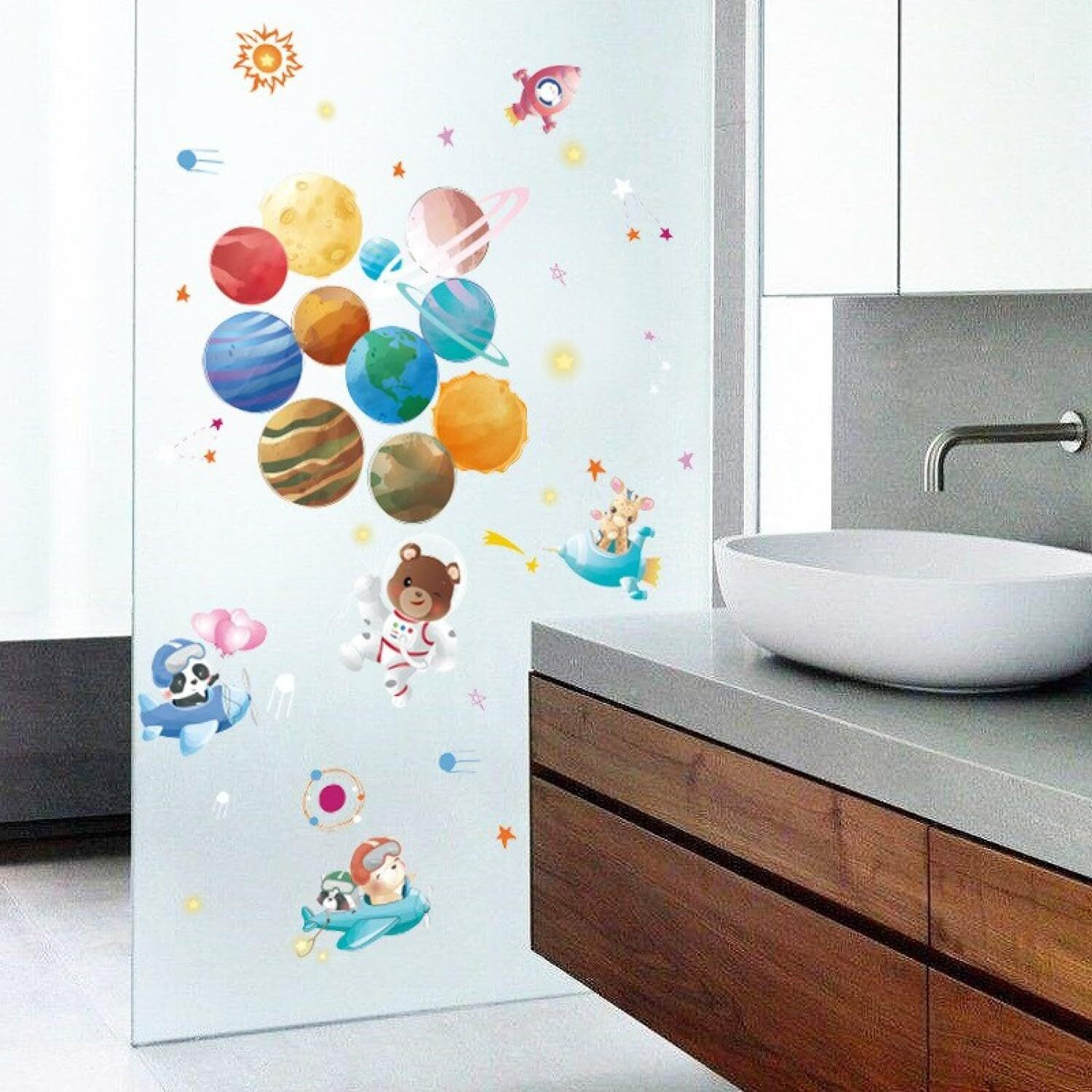 Indian Royals Animal Planet Space Cartoon Kids Self Adhesive Home Dcor Wall Sticker (60 Cm X 90 Cm)