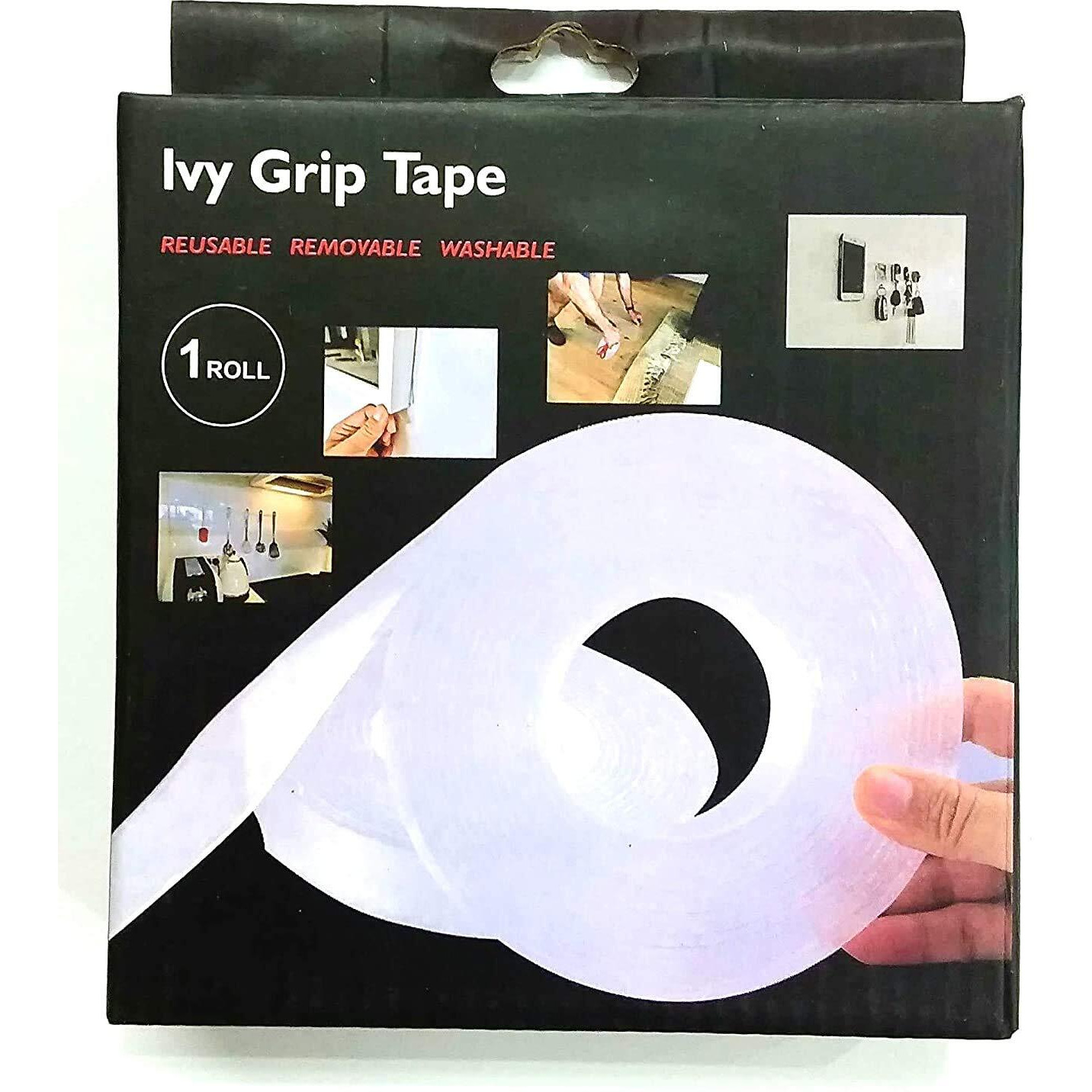 Diyashi Double Sided Adhesive Tape, Clear Strong Adhesive Traceless Tape, Washable And Reusable Anti Slip Tape For Home Supplies, 3 Metre