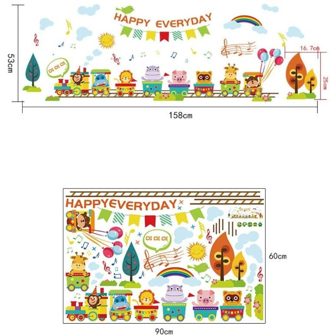 Jaamso Royals Wall Stickers For Kids, Wall Stickers For Kids Room, Kids Wall Stickers For Kids Room, Kids Room Wall Sticker (90 Cm X 60 Cm)
