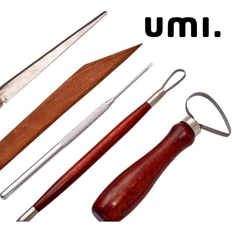 Amazon Brand  Umi 9Pcs Pottery Tool Set And Clay Sculpting Tool Set For Pottery Modeling, Clay Cutting, And Trimming