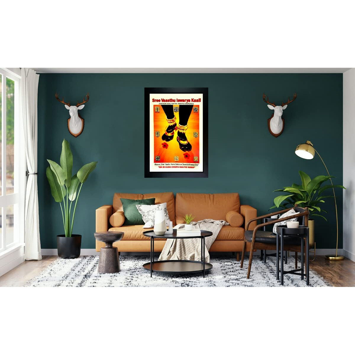 Frame Wala Vastu Aishwarya Kali Photo Frame Wall Painting For Home Decoration And Gifting (10 X 13.5 Inch)